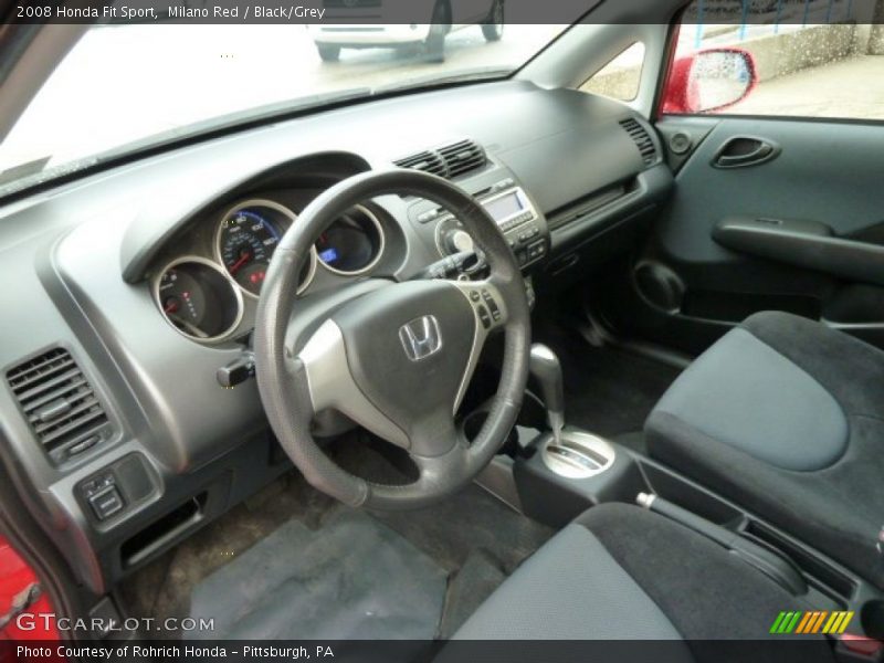 Milano Red / Black/Grey 2008 Honda Fit Sport