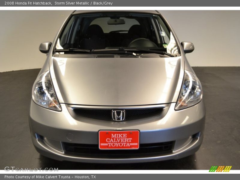 Storm Silver Metallic / Black/Grey 2008 Honda Fit Hatchback