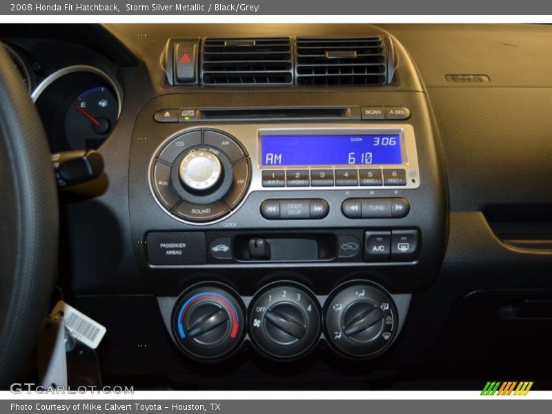Storm Silver Metallic / Black/Grey 2008 Honda Fit Hatchback