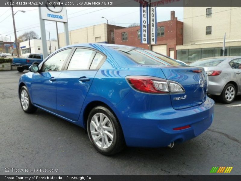 Sky Blue Mica / Black 2012 Mazda MAZDA3 i Touring 4 Door