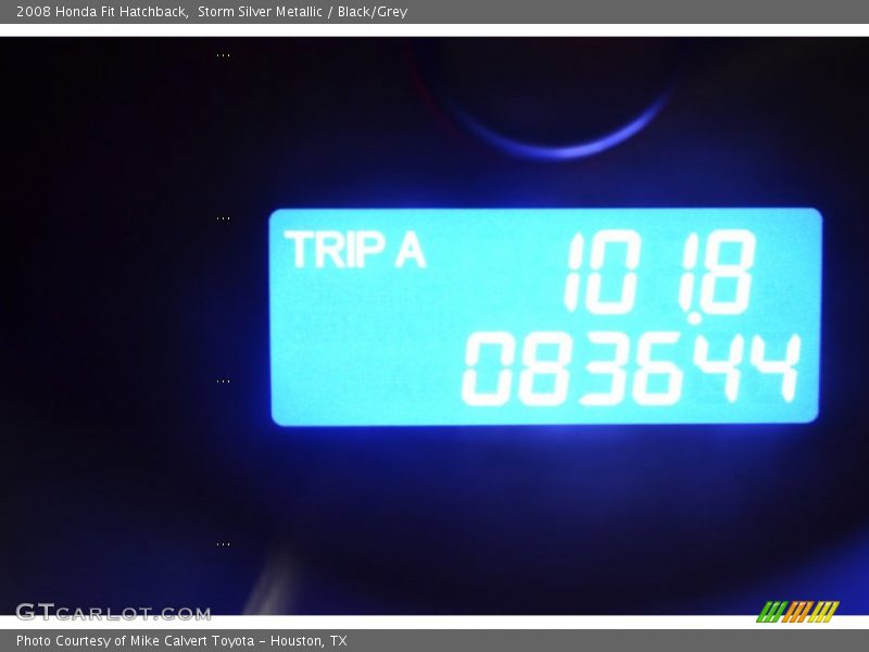 Storm Silver Metallic / Black/Grey 2008 Honda Fit Hatchback