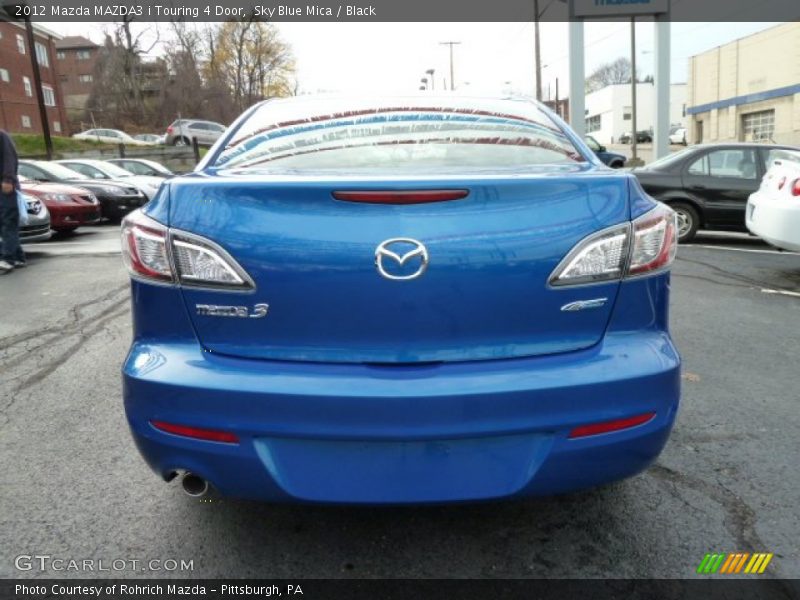 Sky Blue Mica / Black 2012 Mazda MAZDA3 i Touring 4 Door