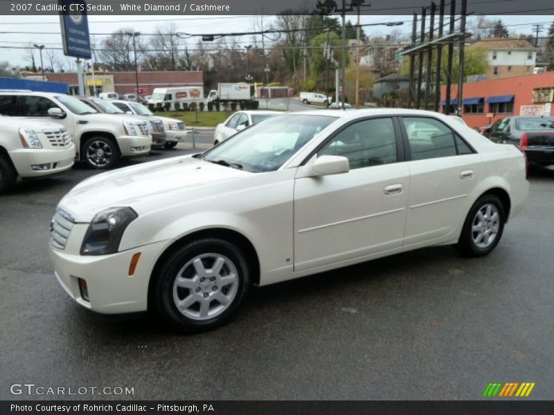White Diamond / Cashmere 2007 Cadillac CTS Sedan