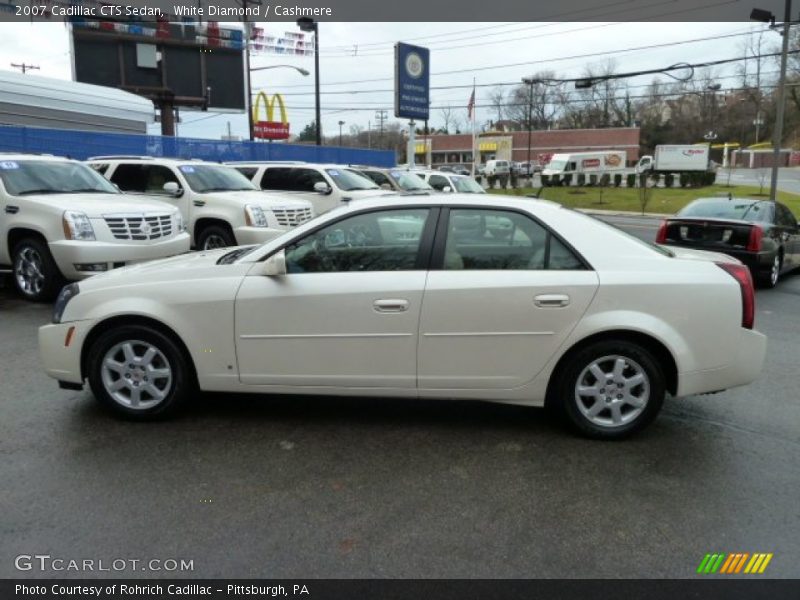 White Diamond / Cashmere 2007 Cadillac CTS Sedan