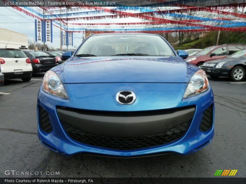 Sky Blue Mica / Black 2012 Mazda MAZDA3 i Touring 4 Door