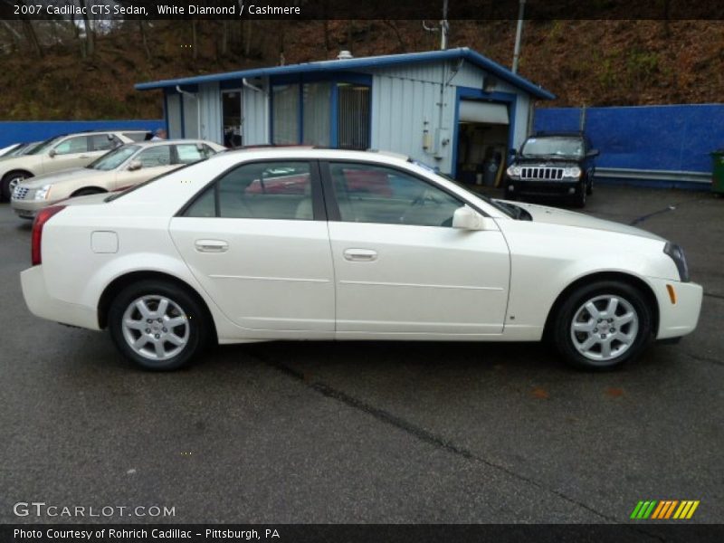White Diamond / Cashmere 2007 Cadillac CTS Sedan