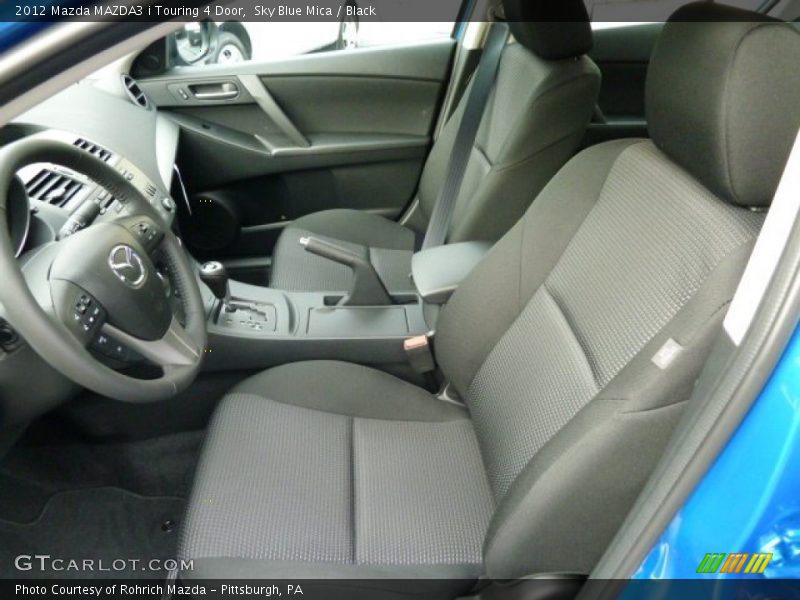  2012 MAZDA3 i Touring 4 Door Black Interior