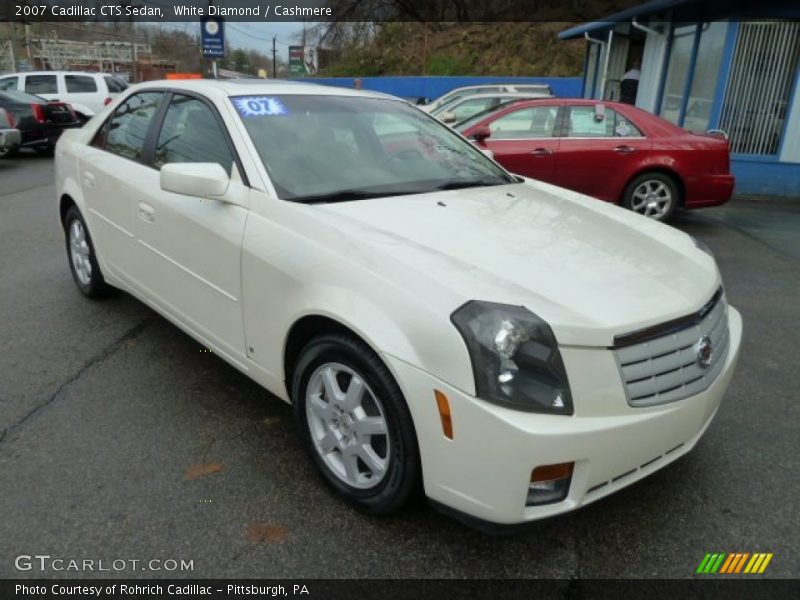 White Diamond / Cashmere 2007 Cadillac CTS Sedan
