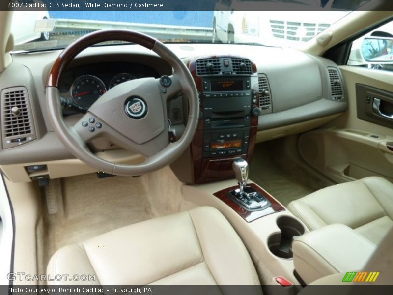White Diamond / Cashmere 2007 Cadillac CTS Sedan