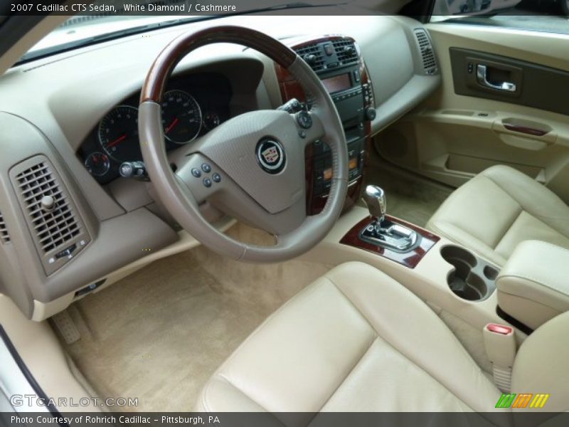 White Diamond / Cashmere 2007 Cadillac CTS Sedan