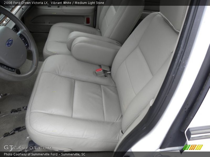 Vibrant White / Medium Light Stone 2008 Ford Crown Victoria LX
