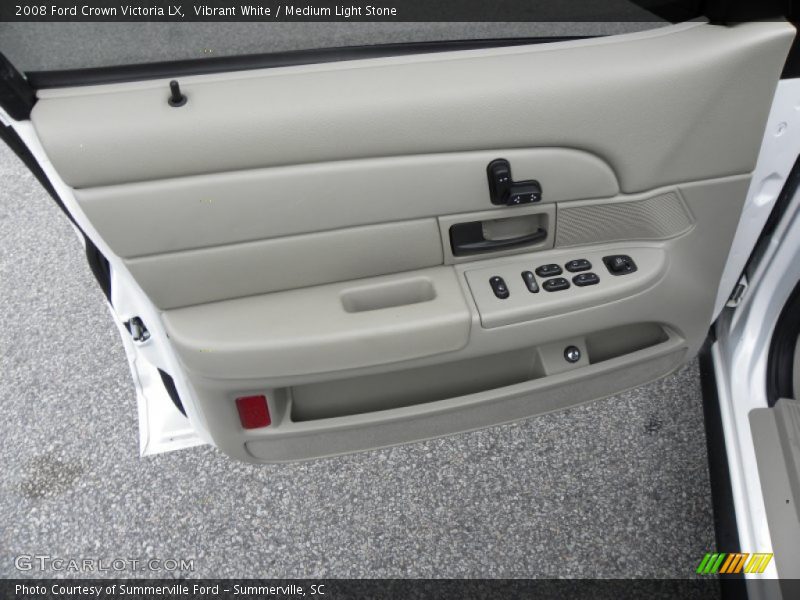 Vibrant White / Medium Light Stone 2008 Ford Crown Victoria LX