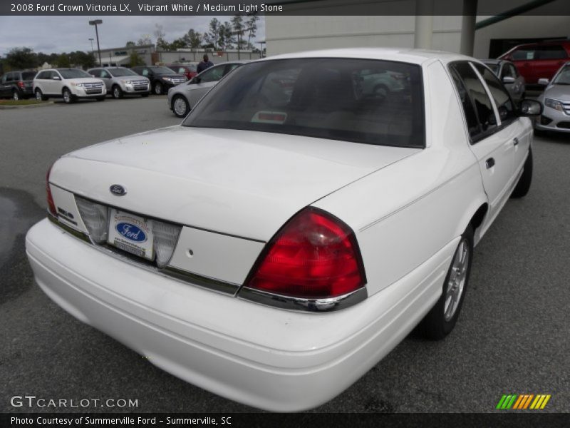 Vibrant White / Medium Light Stone 2008 Ford Crown Victoria LX