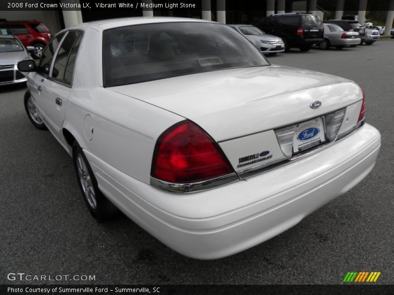 Vibrant White / Medium Light Stone 2008 Ford Crown Victoria LX