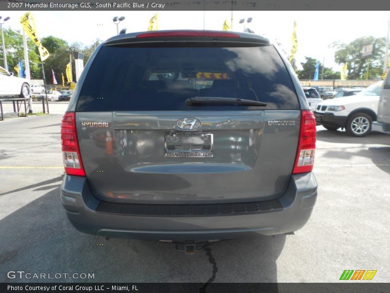 South Pacific Blue / Gray 2007 Hyundai Entourage GLS