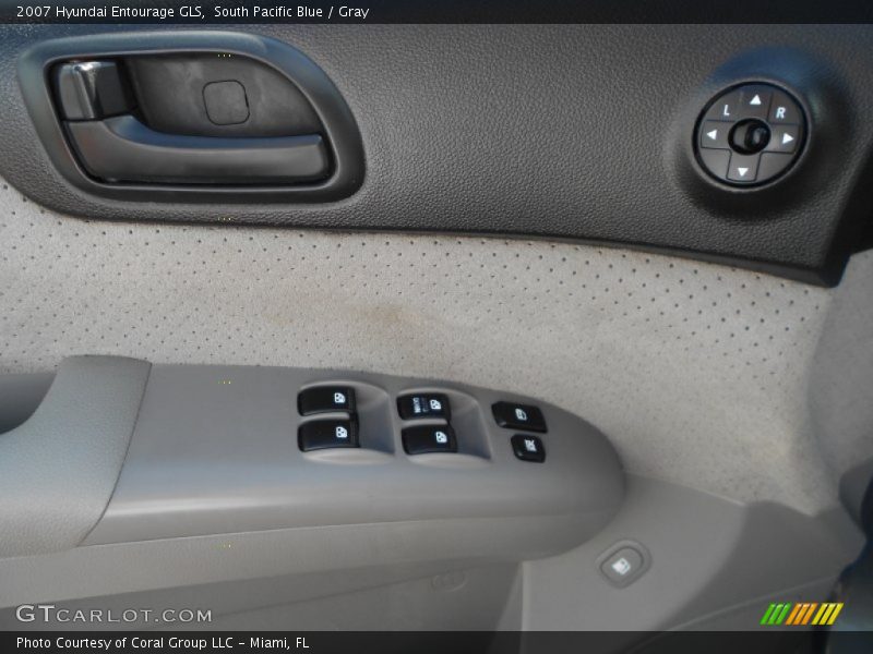 South Pacific Blue / Gray 2007 Hyundai Entourage GLS