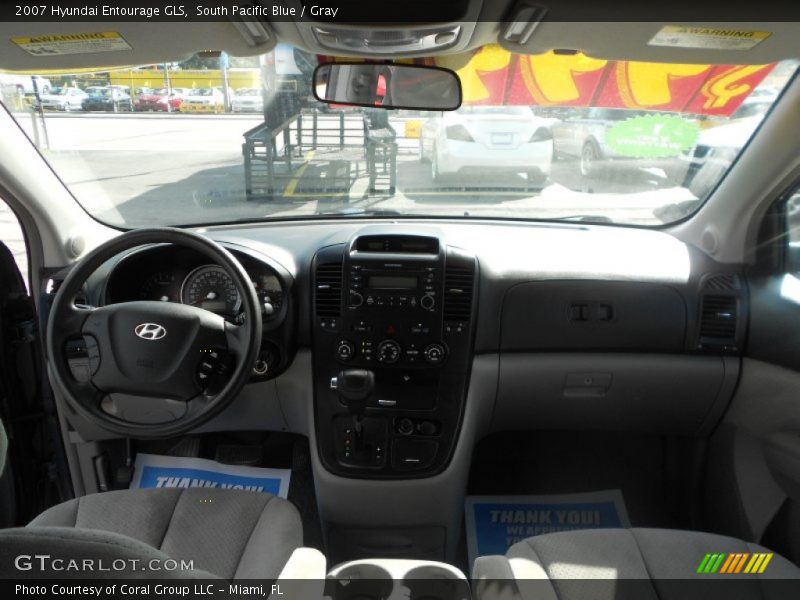 South Pacific Blue / Gray 2007 Hyundai Entourage GLS
