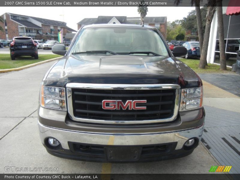 Medium Brown Metallic / Ebony Black/Light Cashmere 2007 GMC Sierra 1500 SLE Crew Cab