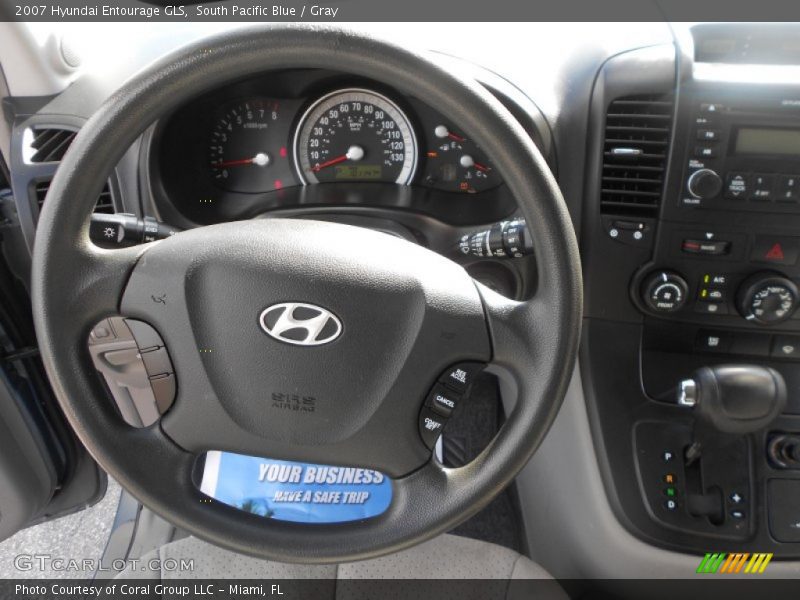South Pacific Blue / Gray 2007 Hyundai Entourage GLS