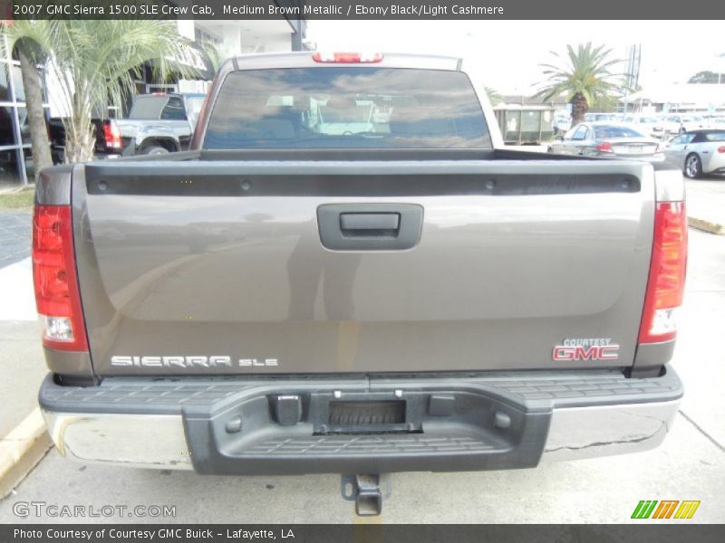 Medium Brown Metallic / Ebony Black/Light Cashmere 2007 GMC Sierra 1500 SLE Crew Cab