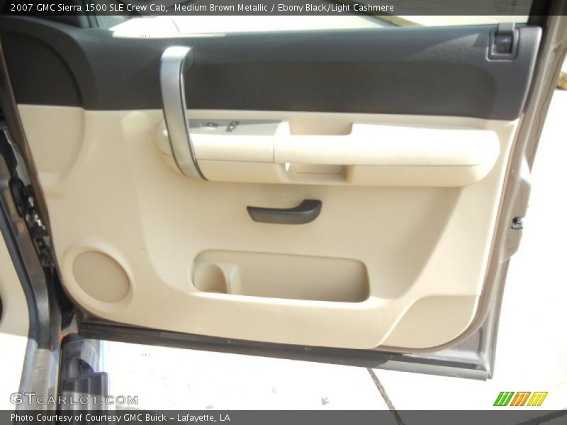 Medium Brown Metallic / Ebony Black/Light Cashmere 2007 GMC Sierra 1500 SLE Crew Cab