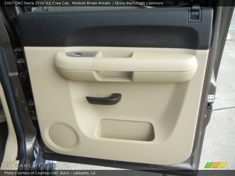Medium Brown Metallic / Ebony Black/Light Cashmere 2007 GMC Sierra 1500 SLE Crew Cab