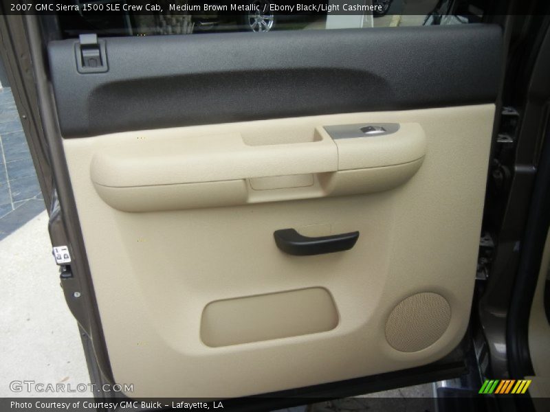 Medium Brown Metallic / Ebony Black/Light Cashmere 2007 GMC Sierra 1500 SLE Crew Cab