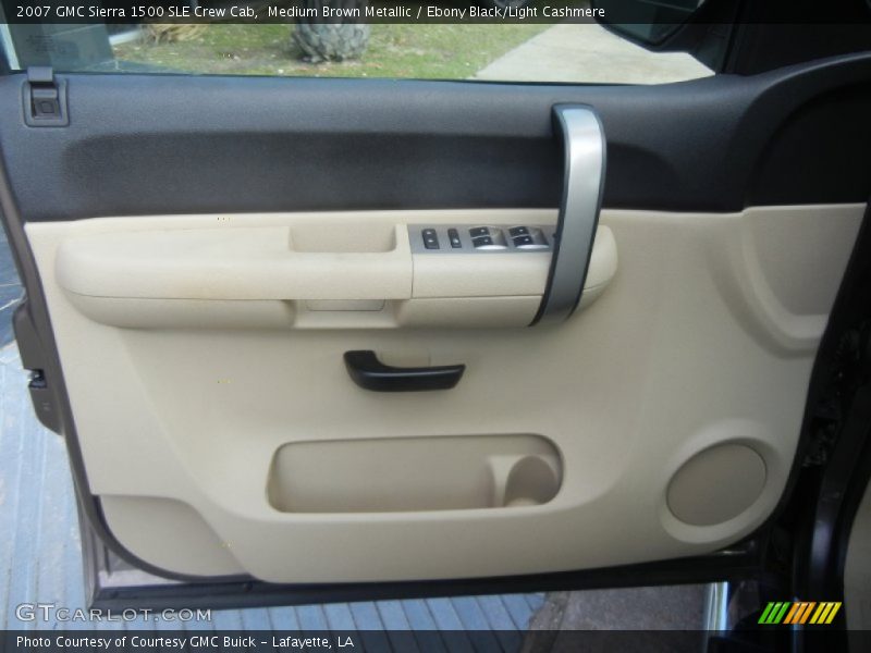 Medium Brown Metallic / Ebony Black/Light Cashmere 2007 GMC Sierra 1500 SLE Crew Cab