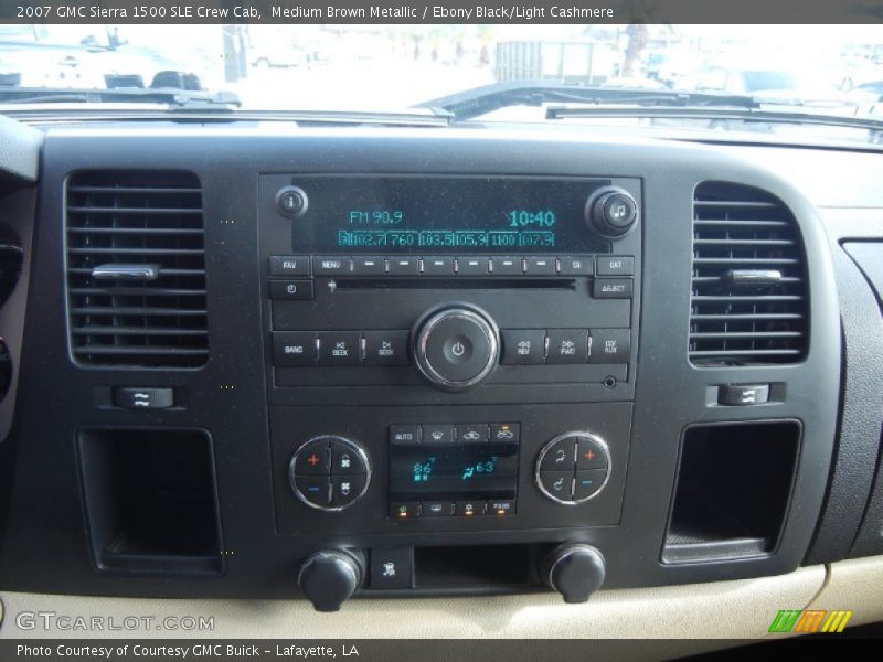 Medium Brown Metallic / Ebony Black/Light Cashmere 2007 GMC Sierra 1500 SLE Crew Cab