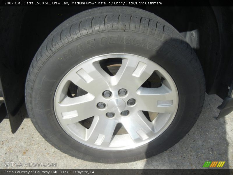 Medium Brown Metallic / Ebony Black/Light Cashmere 2007 GMC Sierra 1500 SLE Crew Cab