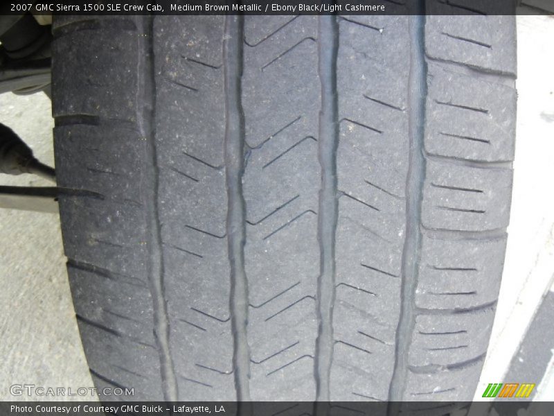 Medium Brown Metallic / Ebony Black/Light Cashmere 2007 GMC Sierra 1500 SLE Crew Cab