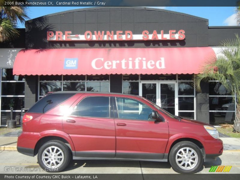 Cardinal Red Metallic / Gray 2006 Buick Rendezvous CX