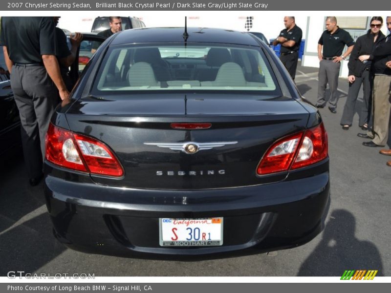Brilliant Black Crystal Pearl / Dark Slate Gray/Light Slate Gray 2007 Chrysler Sebring Sedan