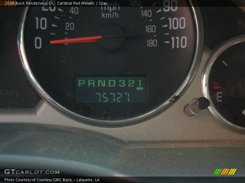 Cardinal Red Metallic / Gray 2006 Buick Rendezvous CX
