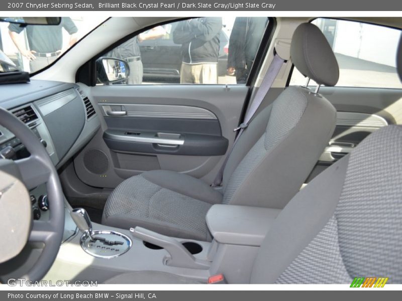 Brilliant Black Crystal Pearl / Dark Slate Gray/Light Slate Gray 2007 Chrysler Sebring Sedan