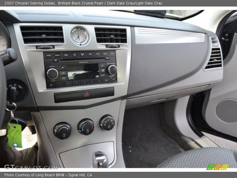Brilliant Black Crystal Pearl / Dark Slate Gray/Light Slate Gray 2007 Chrysler Sebring Sedan