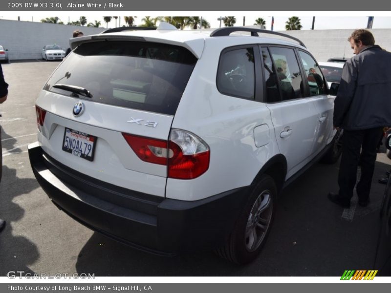 Alpine White / Black 2005 BMW X3 3.0i