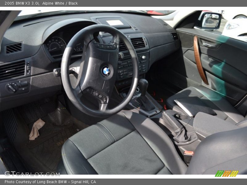 Alpine White / Black 2005 BMW X3 3.0i