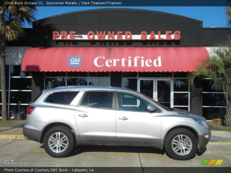 Quicksilver Metallic / Dark Titanium/Titanium 2009 Buick Enclave CX