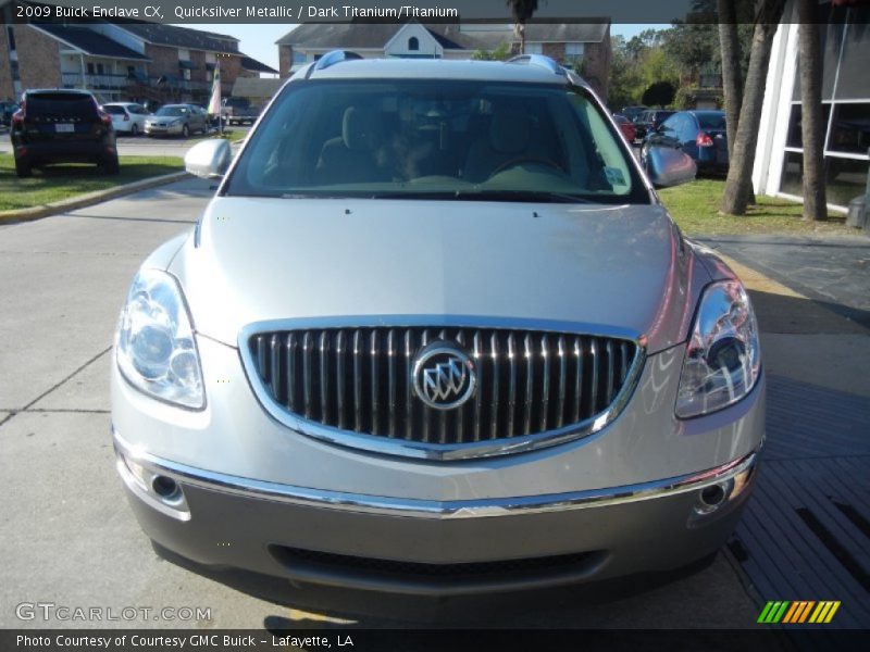 Quicksilver Metallic / Dark Titanium/Titanium 2009 Buick Enclave CX