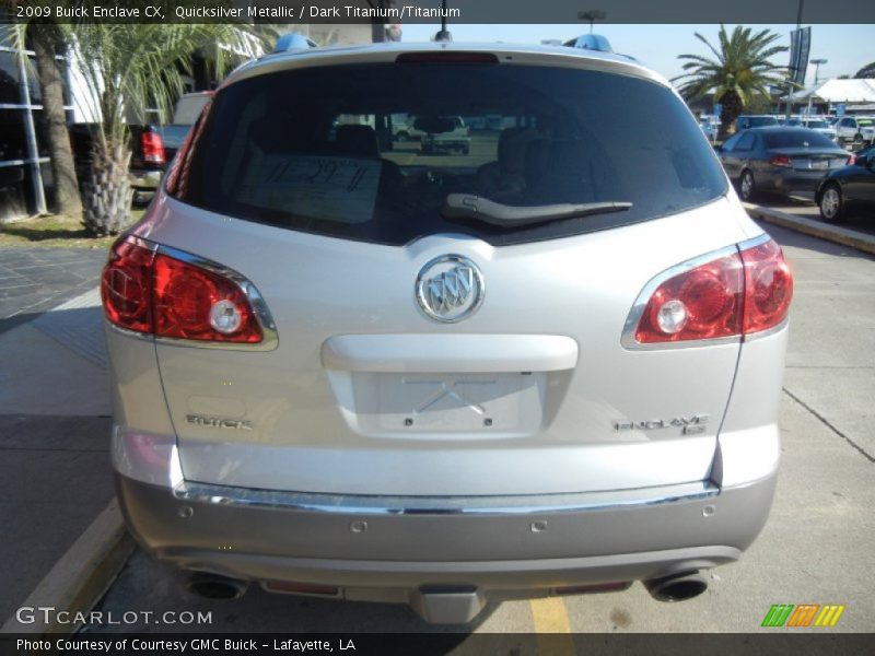 Quicksilver Metallic / Dark Titanium/Titanium 2009 Buick Enclave CX