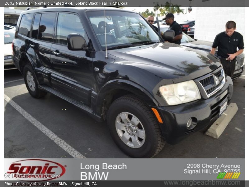 Solano Black Pearl / Charcoal 2003 Mitsubishi Montero Limited 4x4