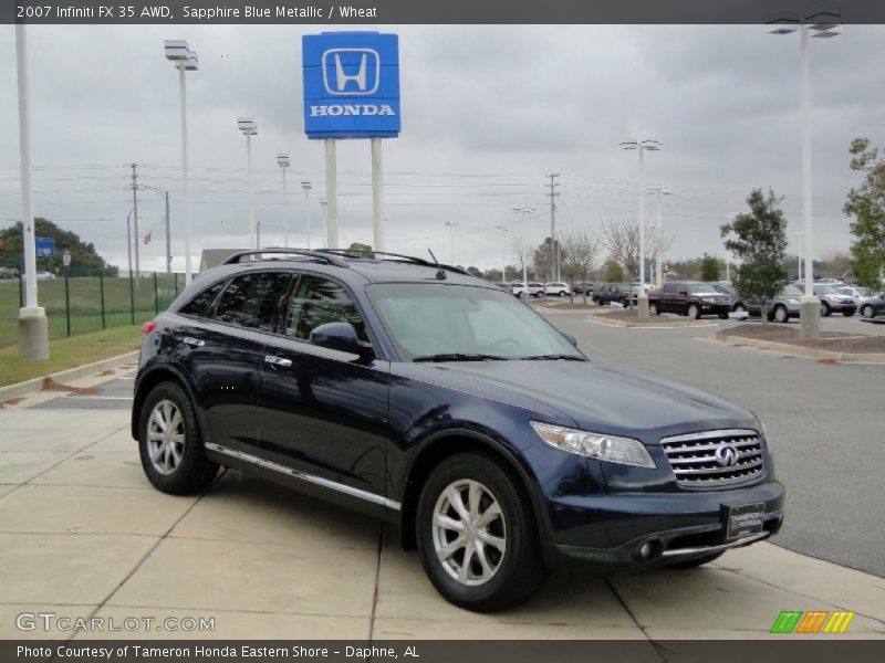 Sapphire Blue Metallic / Wheat 2007 Infiniti FX 35 AWD