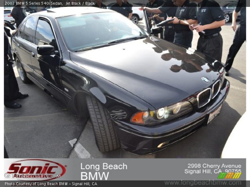 Jet Black / Black 2003 BMW 5 Series 540i Sedan