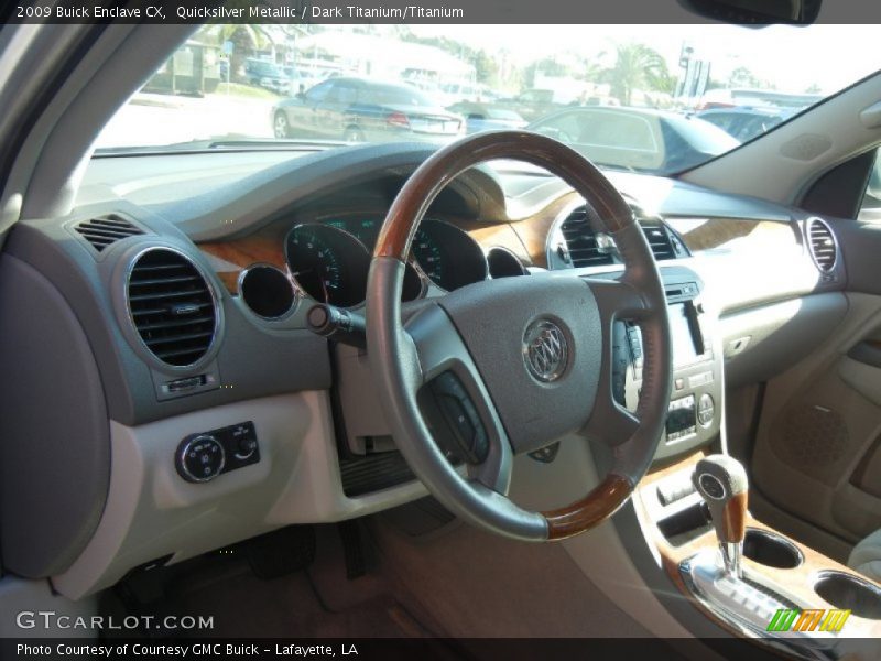 Quicksilver Metallic / Dark Titanium/Titanium 2009 Buick Enclave CX