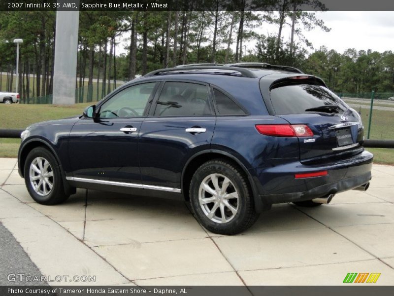 Sapphire Blue Metallic / Wheat 2007 Infiniti FX 35 AWD