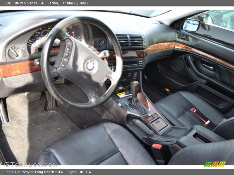 Jet Black / Black 2003 BMW 5 Series 540i Sedan