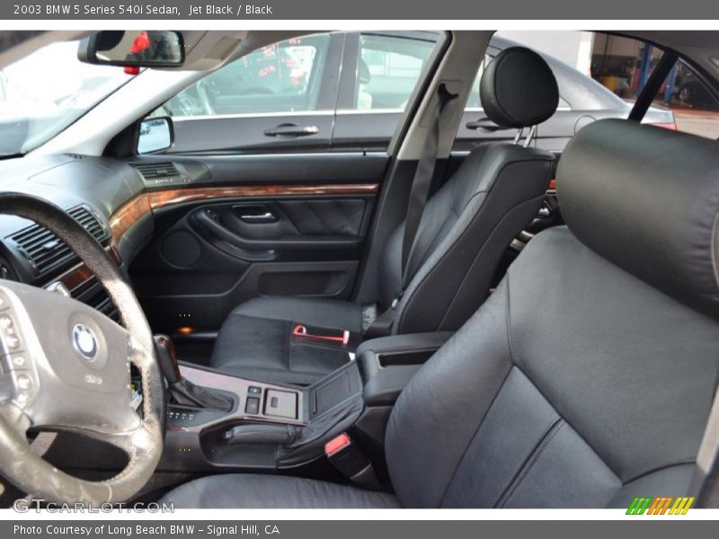  2003 5 Series 540i Sedan Black Interior