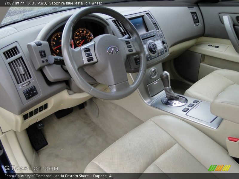 Sapphire Blue Metallic / Wheat 2007 Infiniti FX 35 AWD