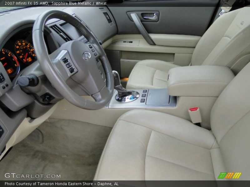 Sapphire Blue Metallic / Wheat 2007 Infiniti FX 35 AWD